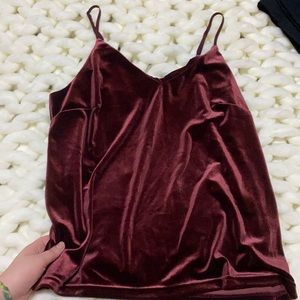 Cute and sexy velvet top